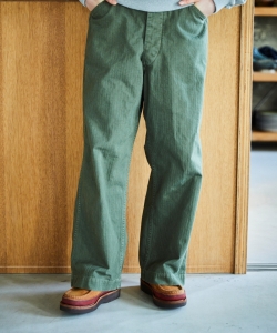 orSlow / 女裝 USMC HERRINGBONE WIDE FIT UTILITY TROUSERS (UNISEX)